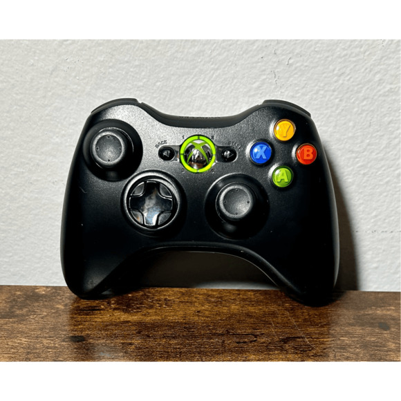 Official Microsoft Xbox 360 Black Wireless Controller! ~ Works Great! Authentic! - Picture 4 of 10